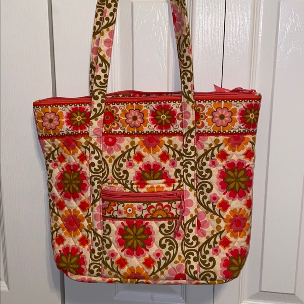 Vera Bradley Folkloric Tote Bag with zipper